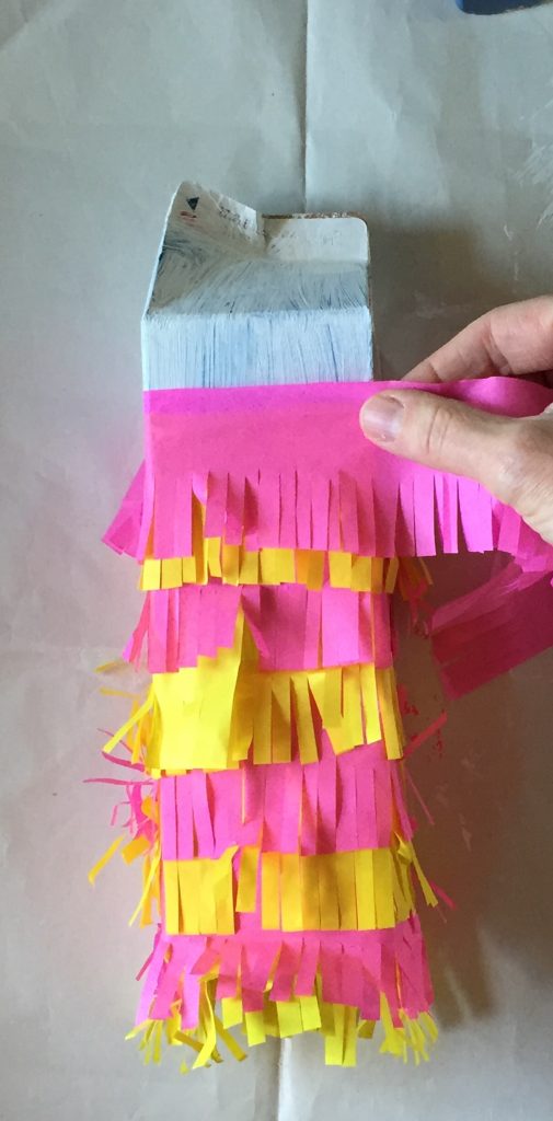 sustainable kids crafts milk carton pinata party diy idea