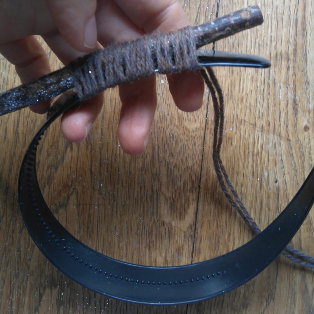 tie sticks on with wool antlers headbands made with twigs nature play the awesome childhood project blog