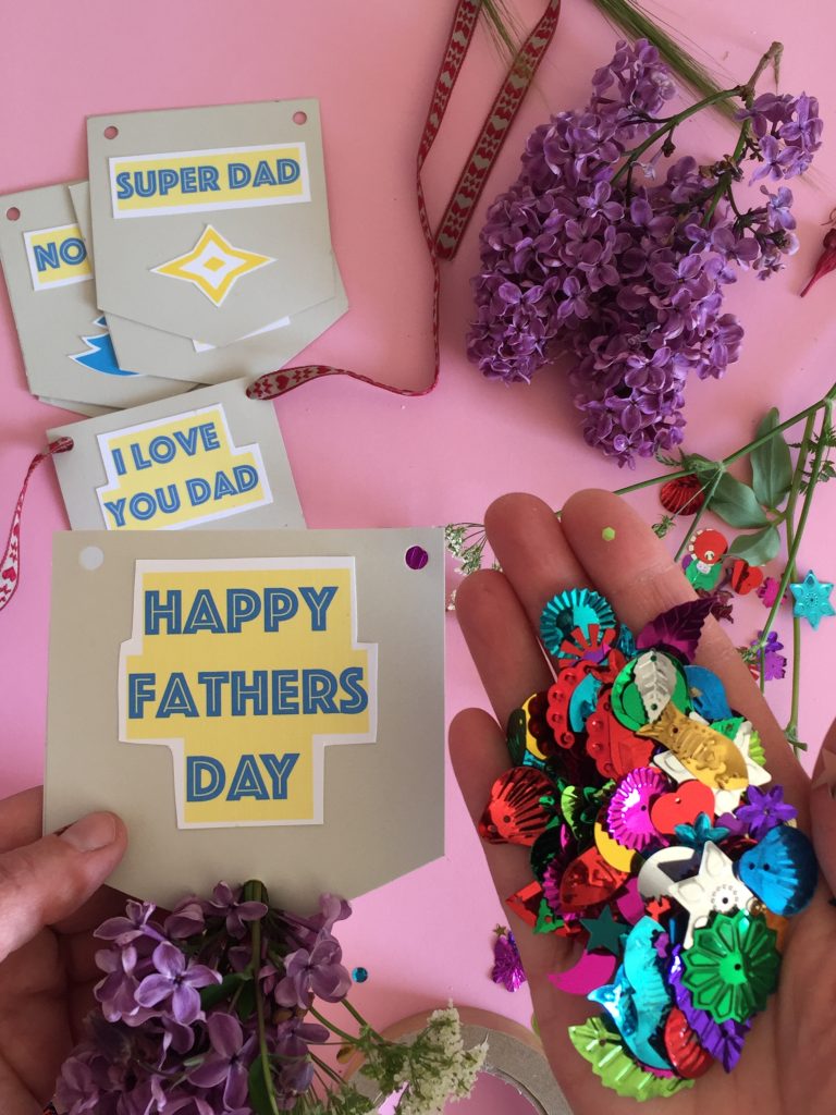 make some handmade fathers day bunting this year