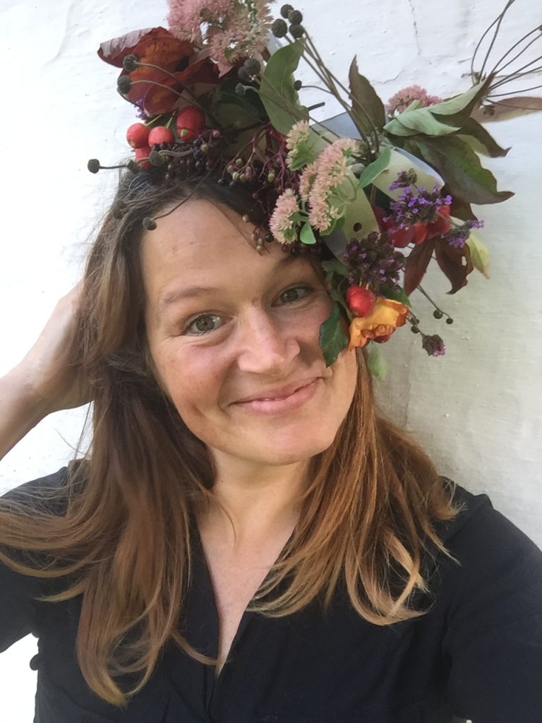 pure qutumn joy! max out on the sparse colours of nature in September with this handmade recycled card floral fascinator diy idea for adults - ulla lake